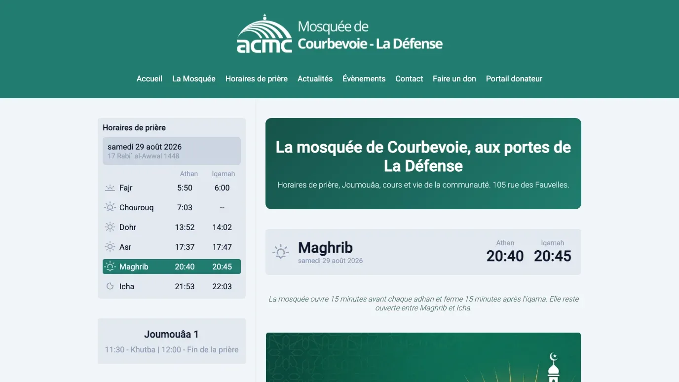 Le site fait peau neuve