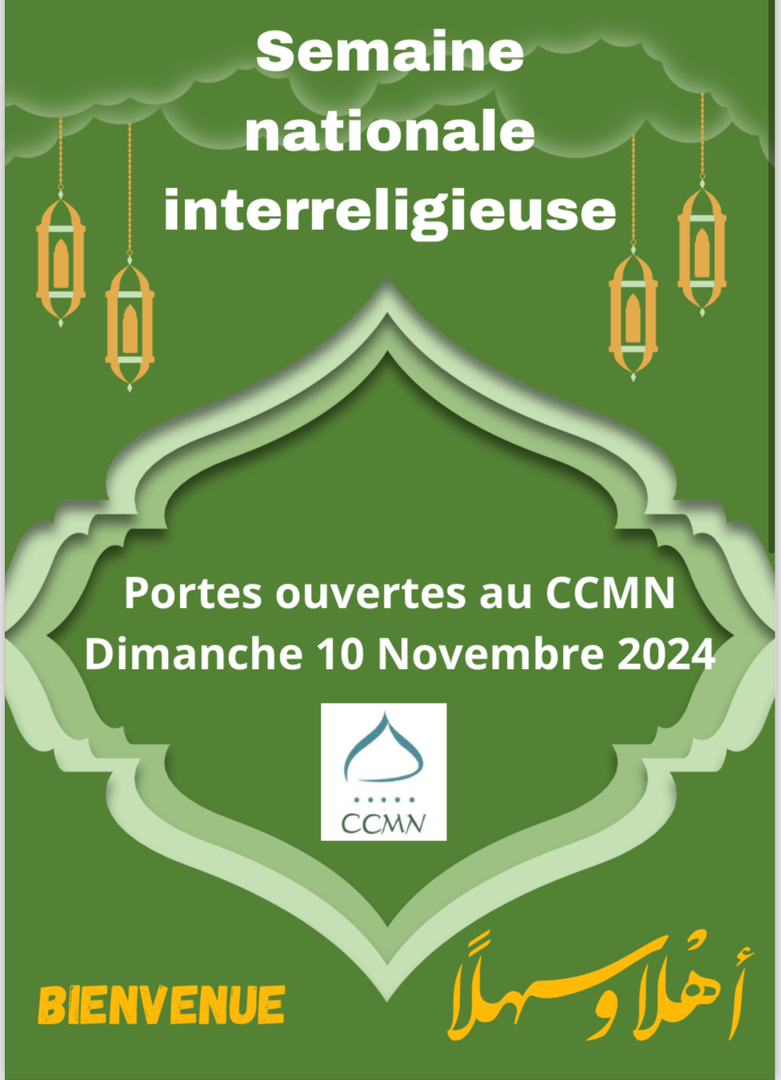 Portes ouvertes - Semaine nationale inter-religieuse 