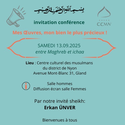 Conférence: Mes oeuvres, mon bien le plus précieux!