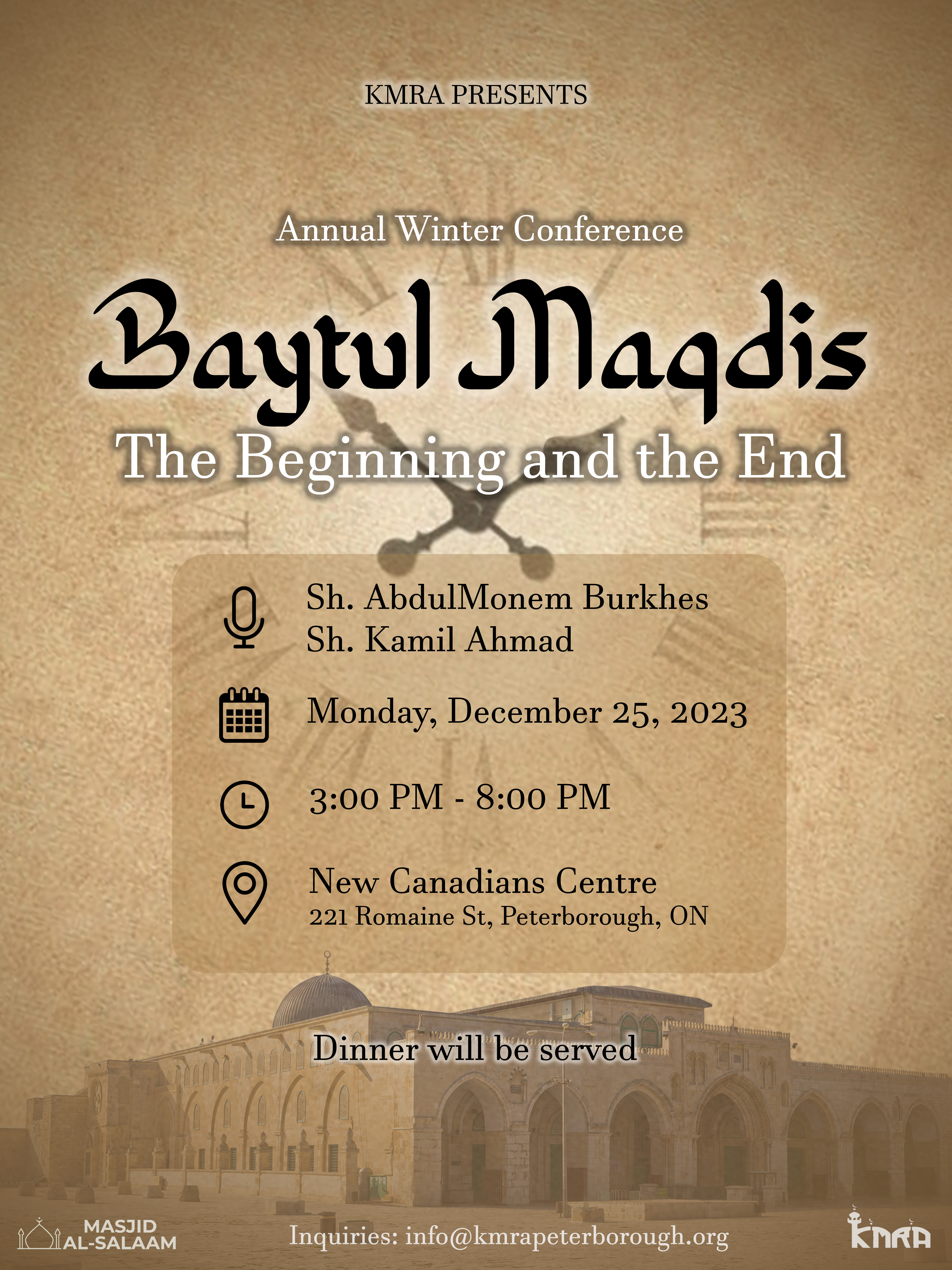 KMRA Islamic Conference 2023: Baytul Maqdis The Beginning and The End 