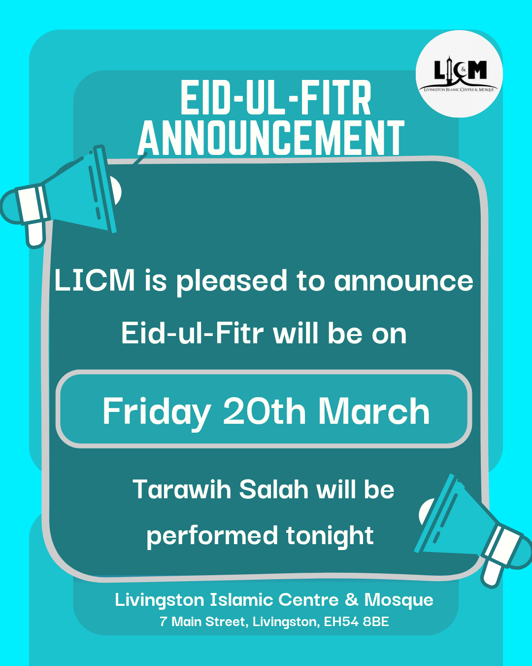 Eid-ul-Fitr Announcement 