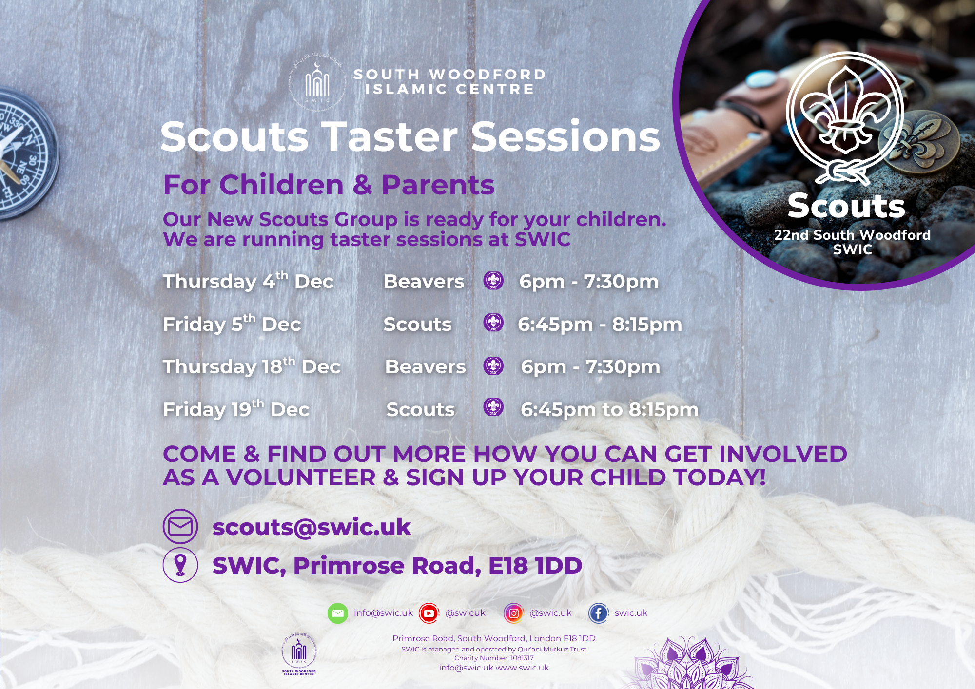 SWIC Scouts Taster Sessions