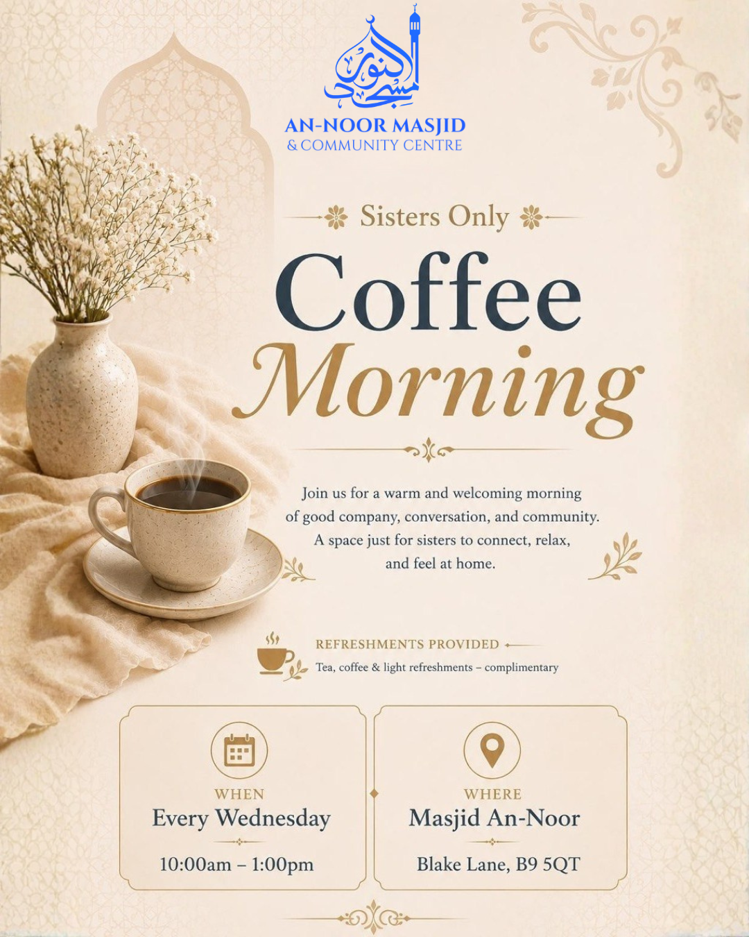 Sisters Coffee Morning 