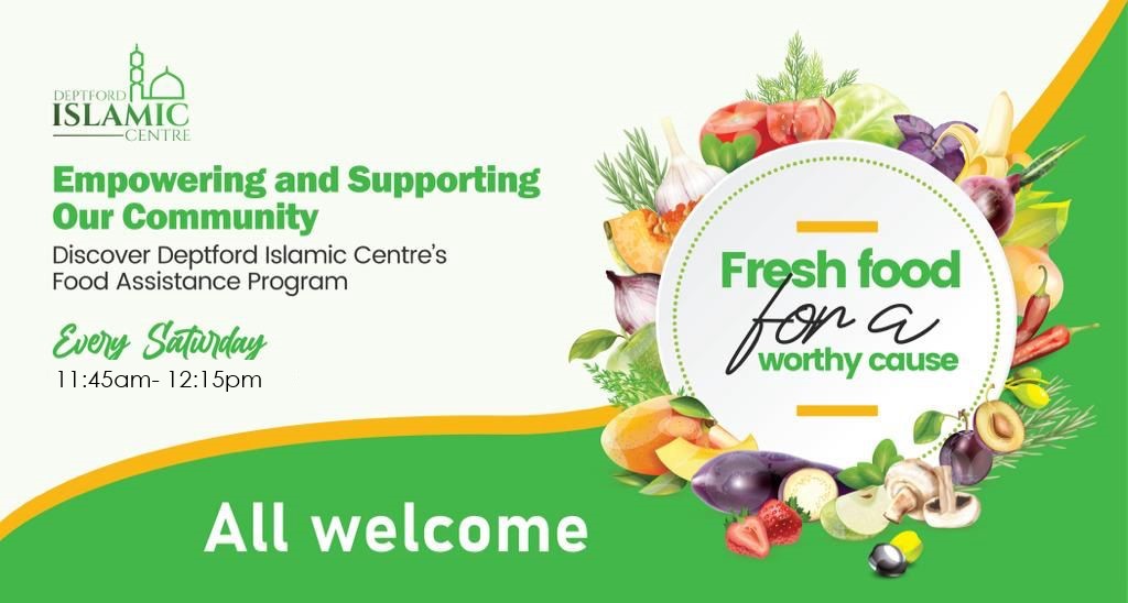 Community Food Assistance Scheme. Fresh food and drink every Saturday @ 11:45.