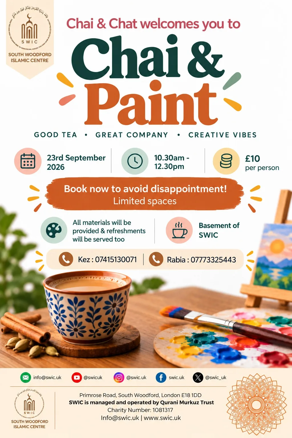 Chai and Paint session