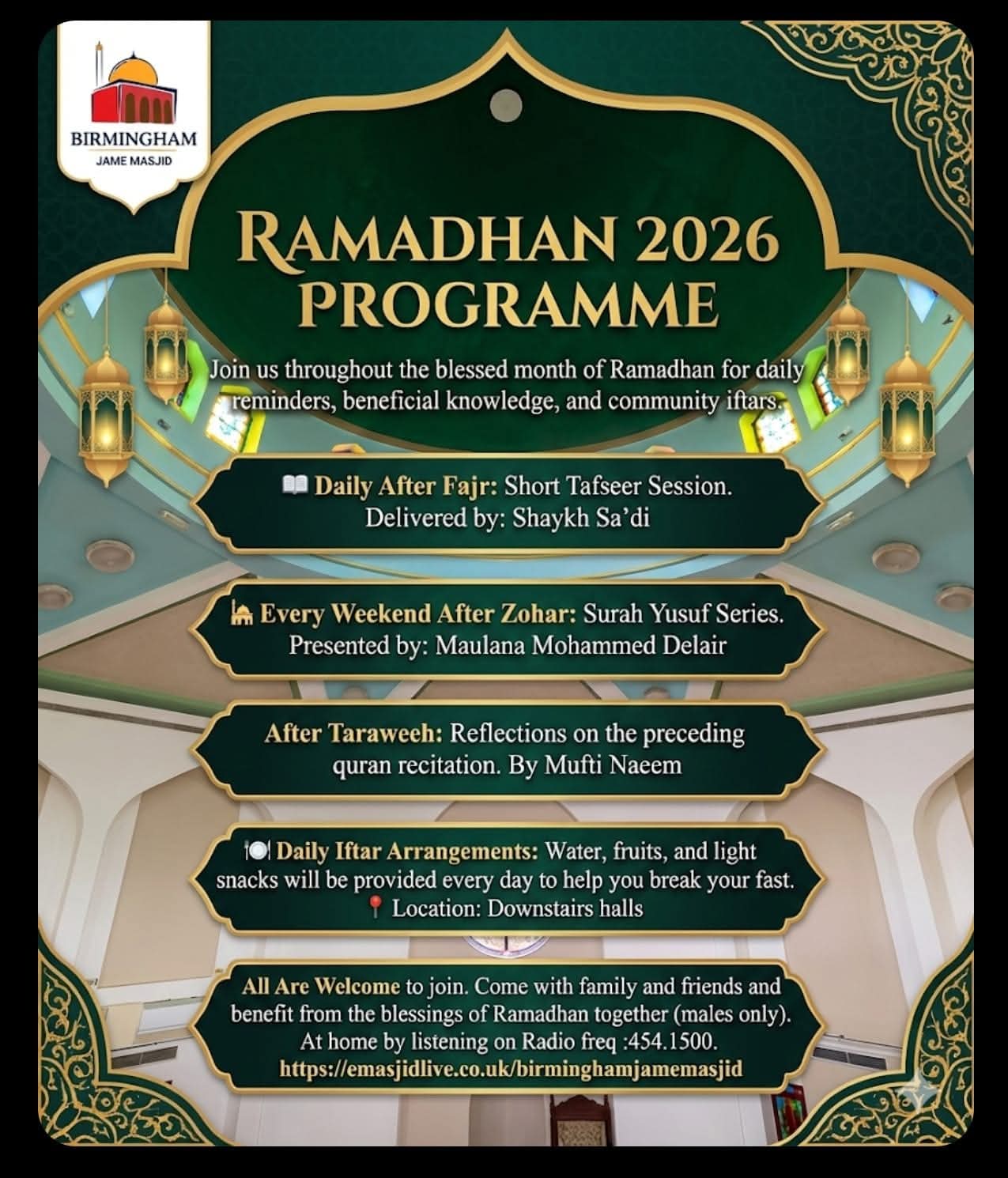 Ramadhan 2026 Programme Ramadhan 2026 Programme
