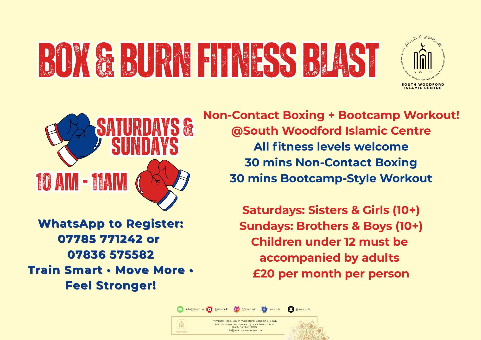 Box and Burn fitness class 