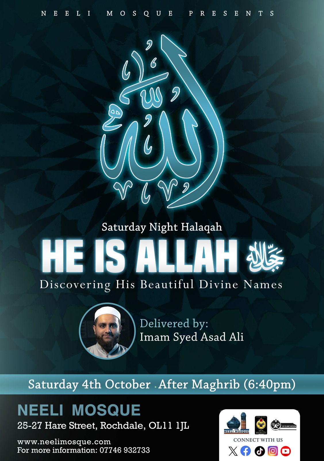 Saturday Halaqa - He Is Allah (Series) Saturday Halaqa - He Is Allah (Series)