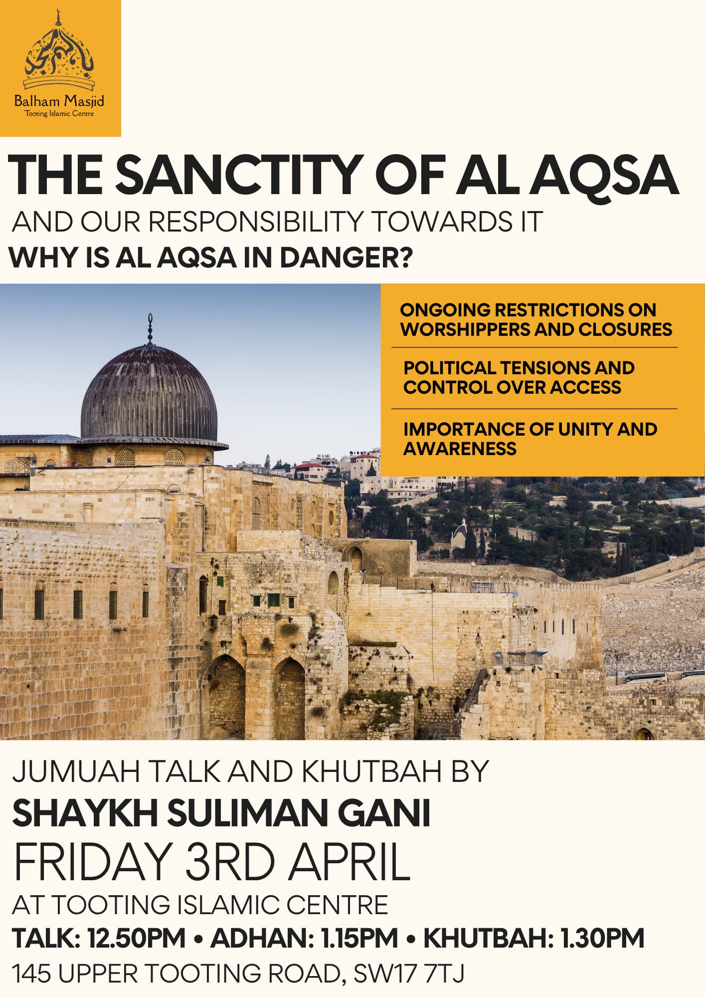 The Sanctity of Al Aqsa – Why It Matters More Than Ever