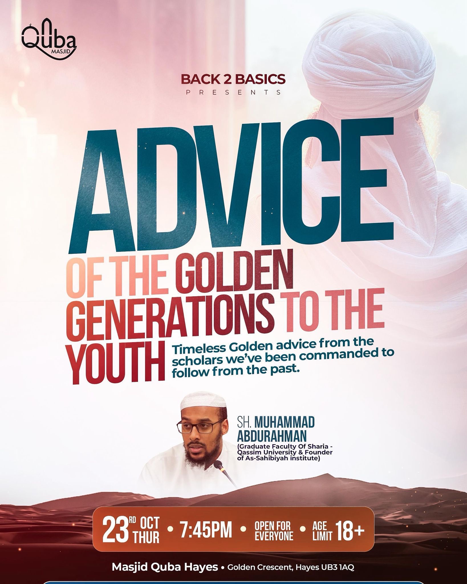 Advice of the golden generation to the youth 