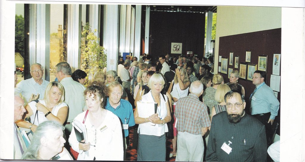 Chairman, Kamal Siddiqui at a large gathering in Havering