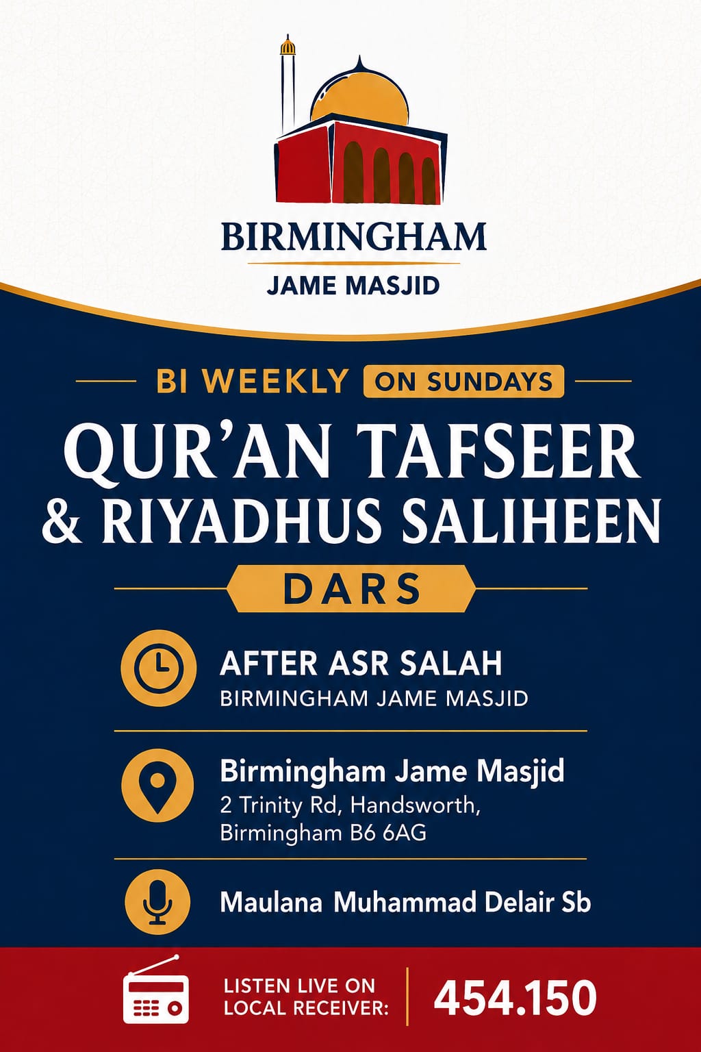 Qur'an and hadeeth lessons
