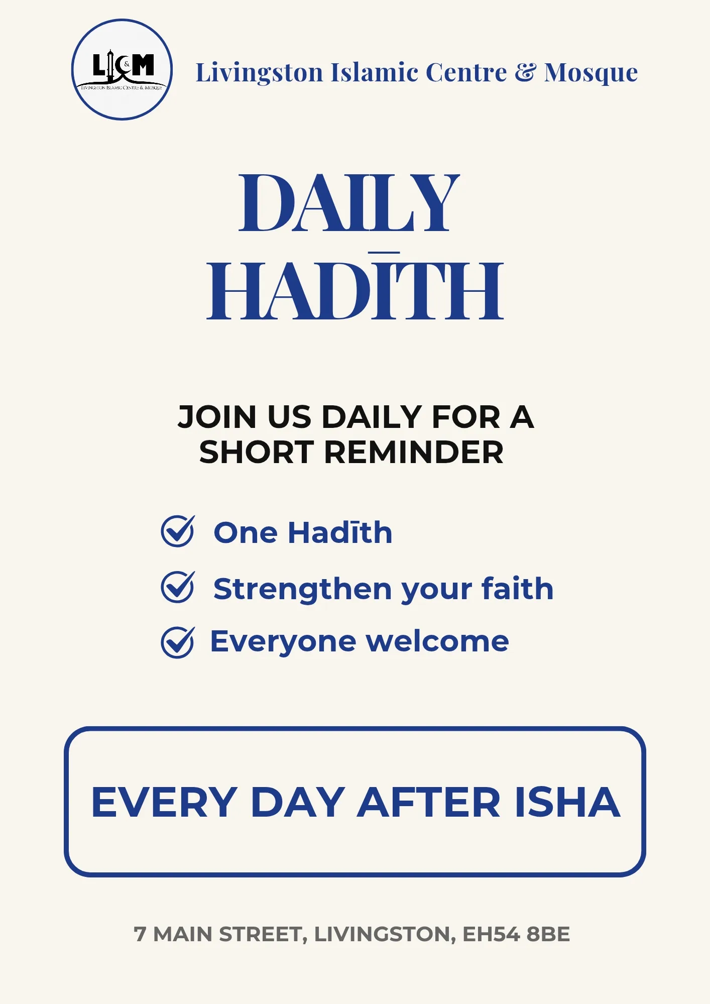 Daily Hadith Daily Hadith