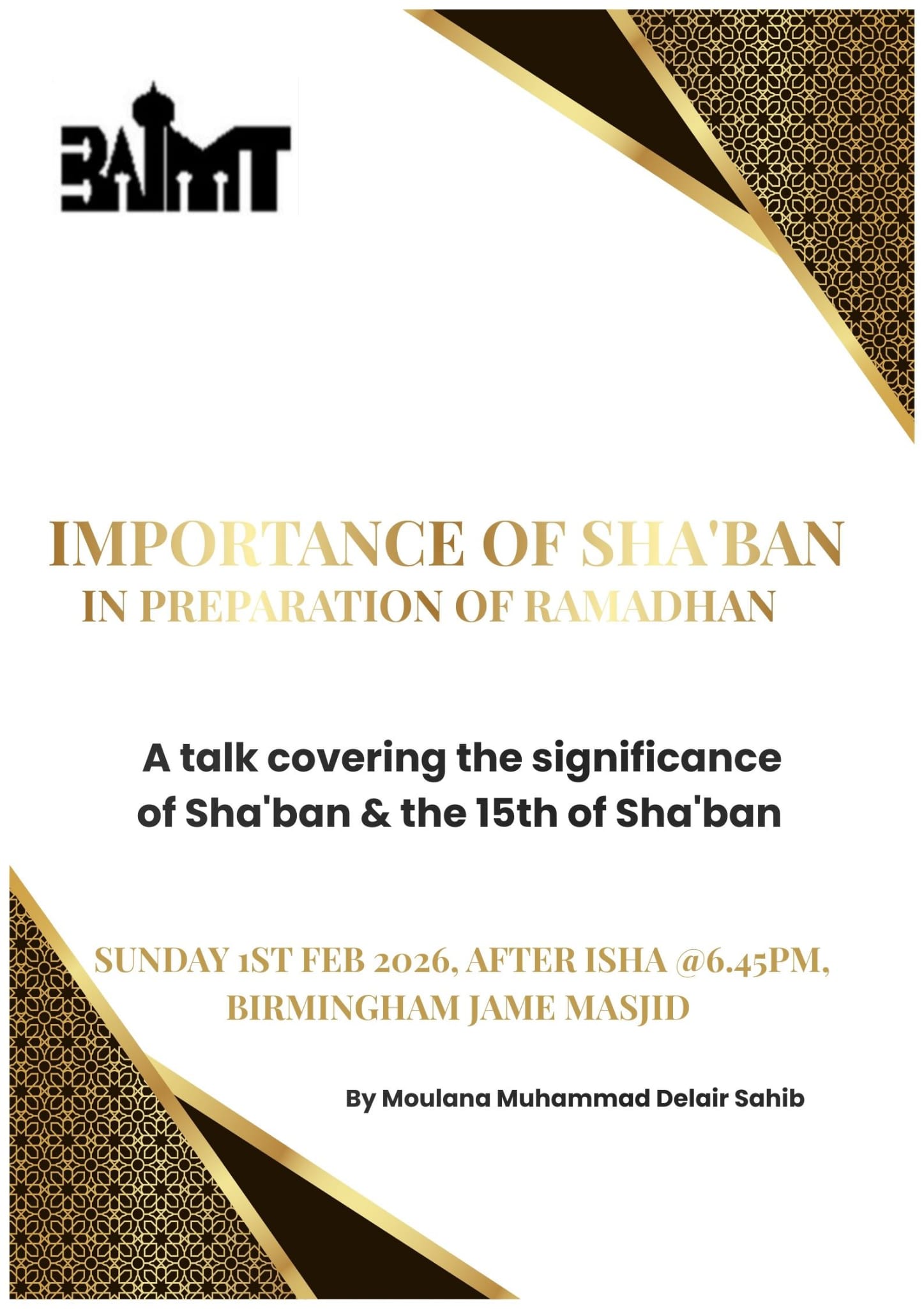 Importance of Sha'ban Importance of Sha'ban