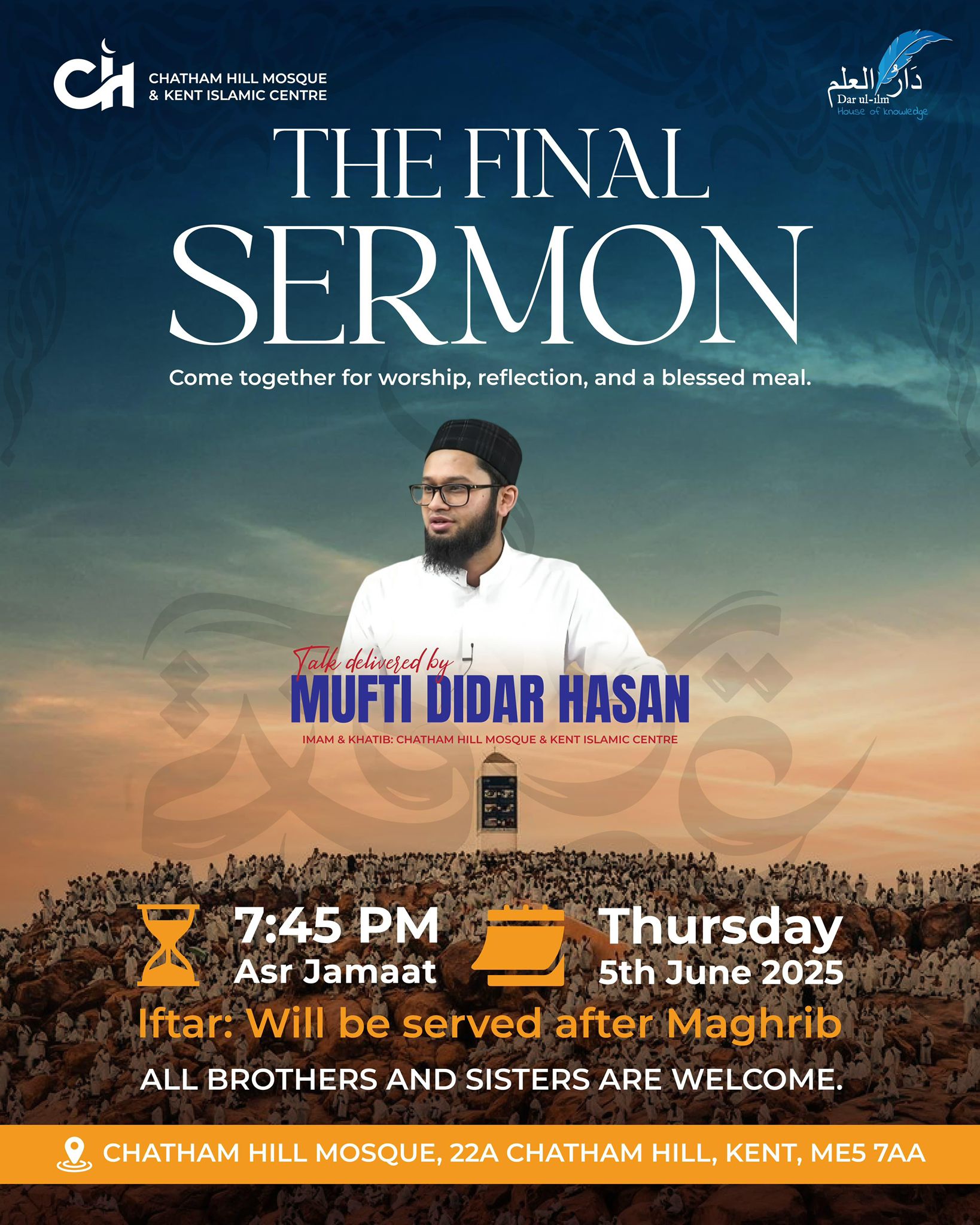 The Final Sermon @ Day of Arafah after Asr