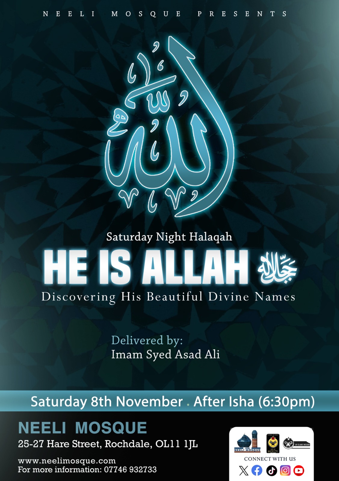 Saturday Halaqa - He Is Allah (Series) Saturday Halaqa - He Is Allah (Series)
