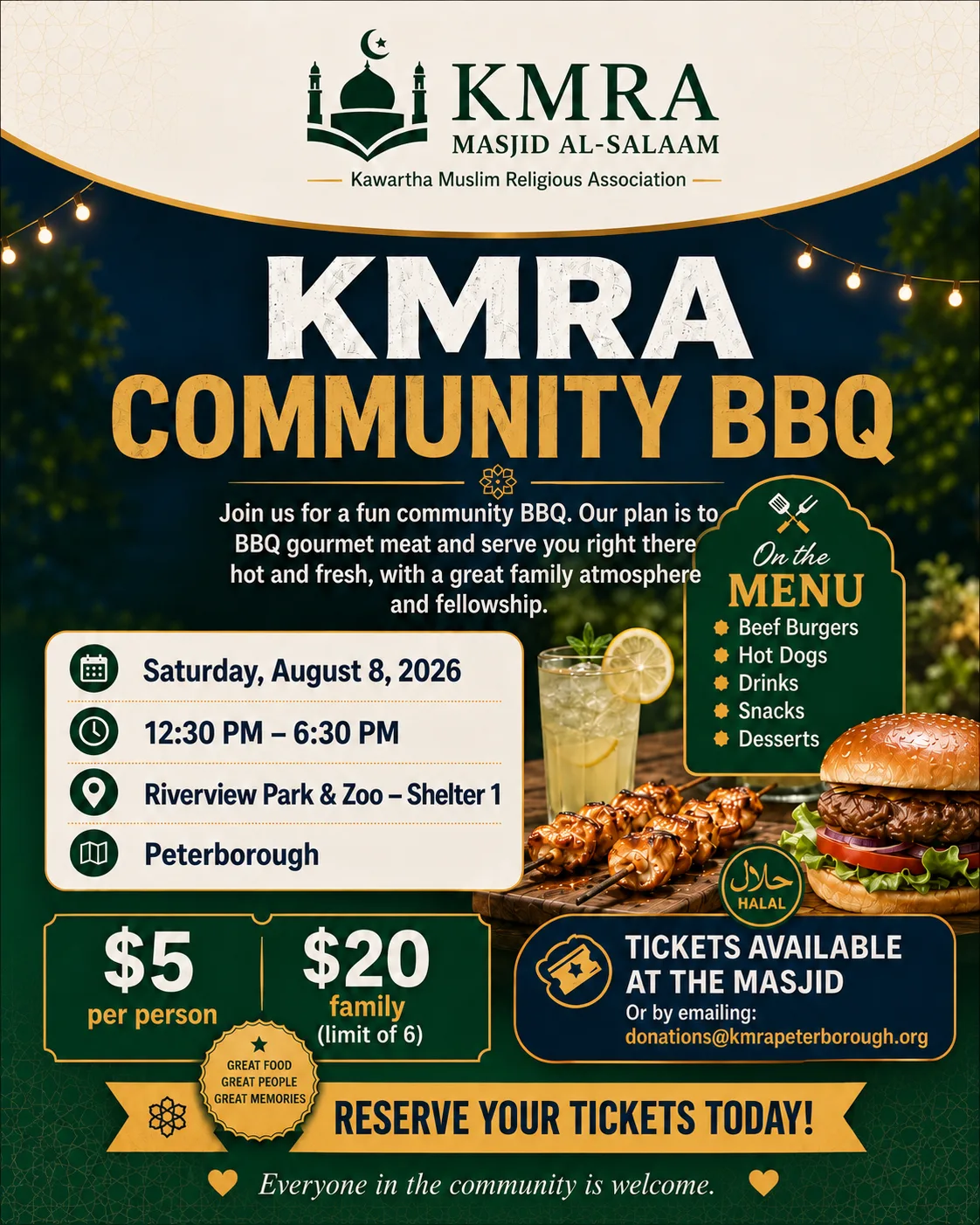 KMRA Community BBQ – Saturday, August 8,2026 KMRA Community BBQ – Saturday, August 8,2026