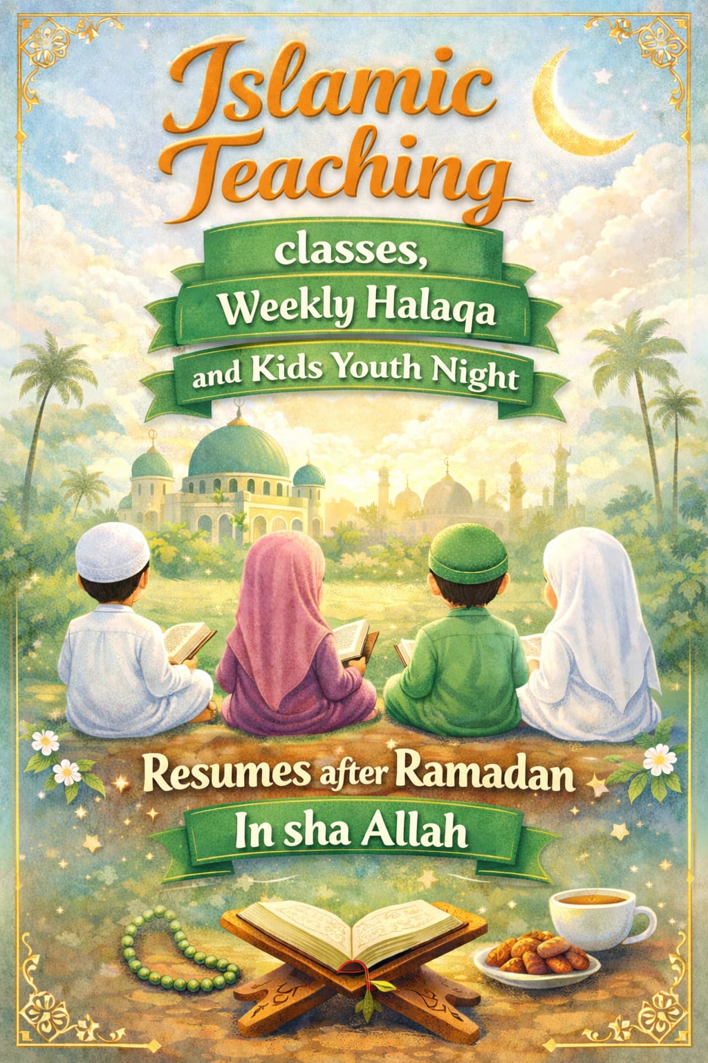 Update: Islamic Learning & Weekly Halaqa Program Update: Islamic Learning & Weekly Halaqa Program